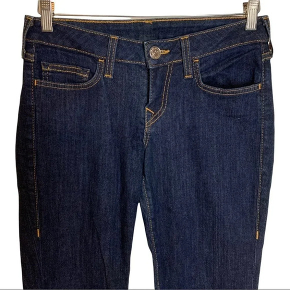 True Religion Shannon Jeans Size 28 CUT#605836 Style#WB5K91125 Dark Wash - Picture 8 of 11